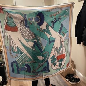 HERMES ZOUAVES ET DRAGONS 140CM SHAWL